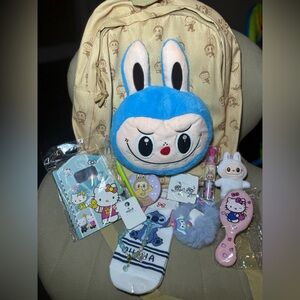 Cute Blue Bunny Kids Toy Set